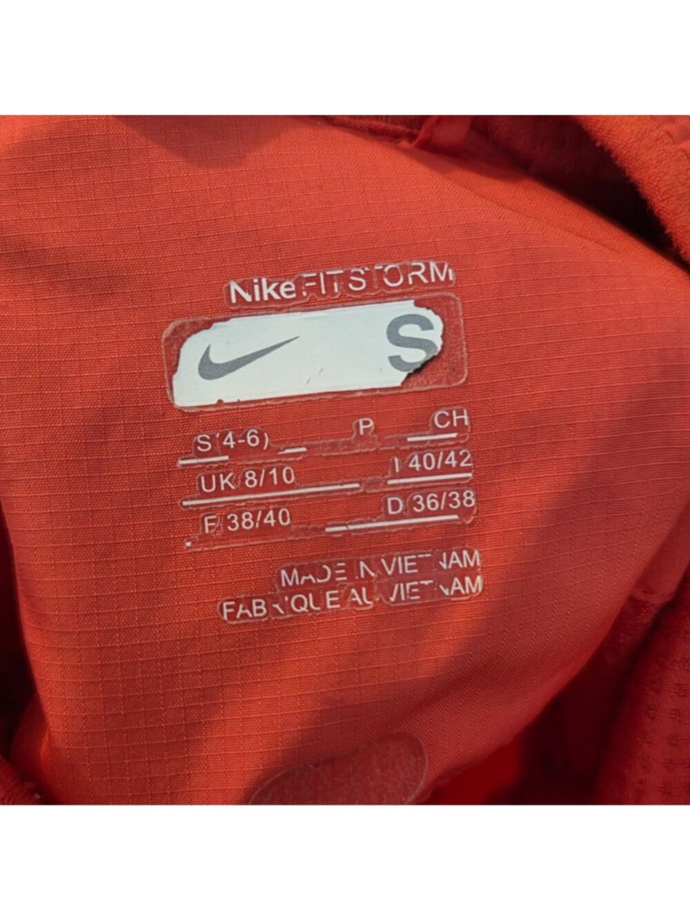 Nike Dri-FIT Women’s Running Vest Orange Size S Full Zip Athletic - Picture 8 of 10
